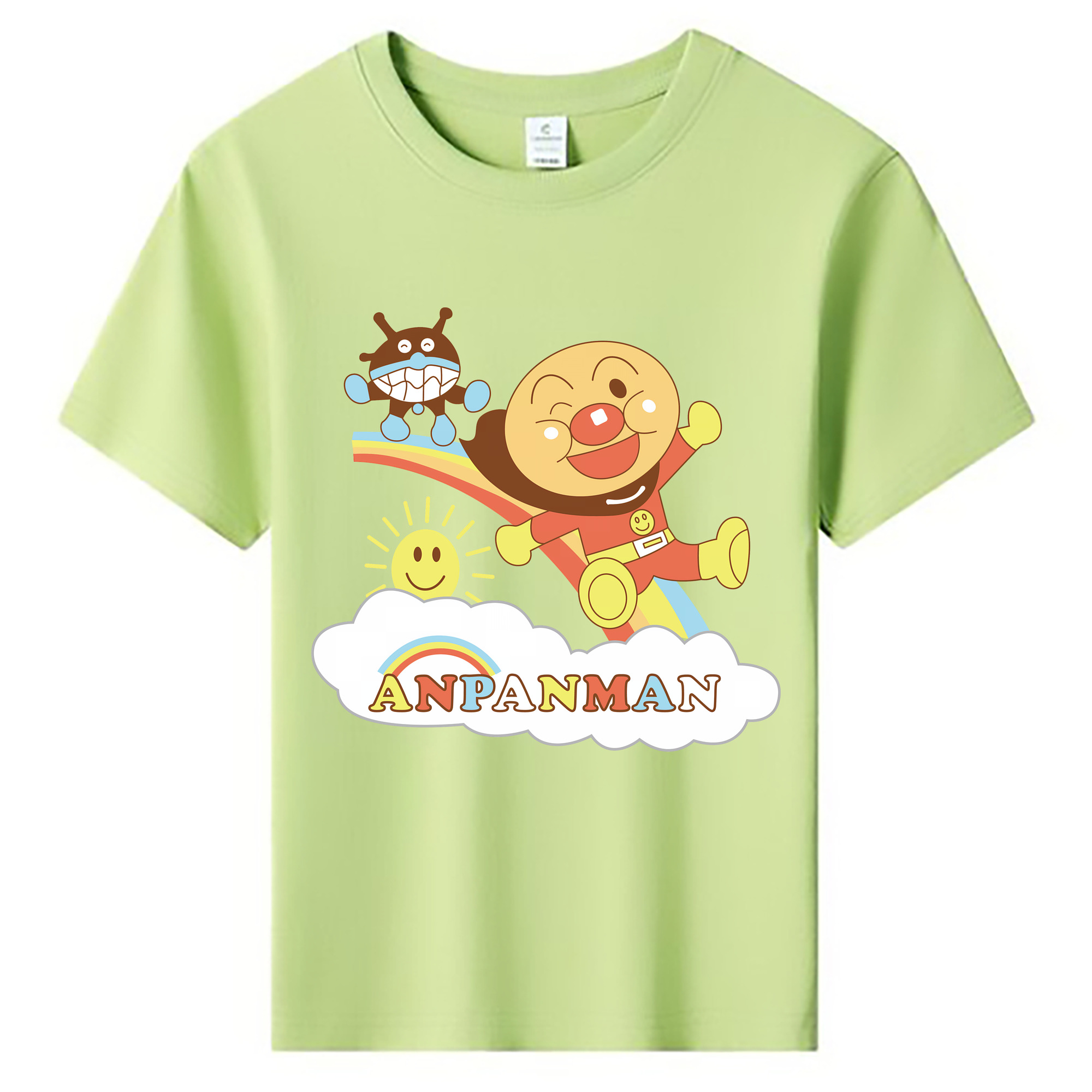（画像用） アンパンマン Anpanman 綿100％キッズTシャツ（フロントプリント）